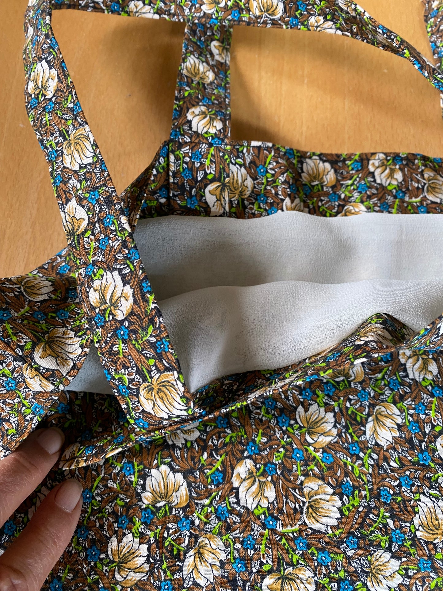 Tasche textil: Zweittasche faltbar doppelseitig benützbar