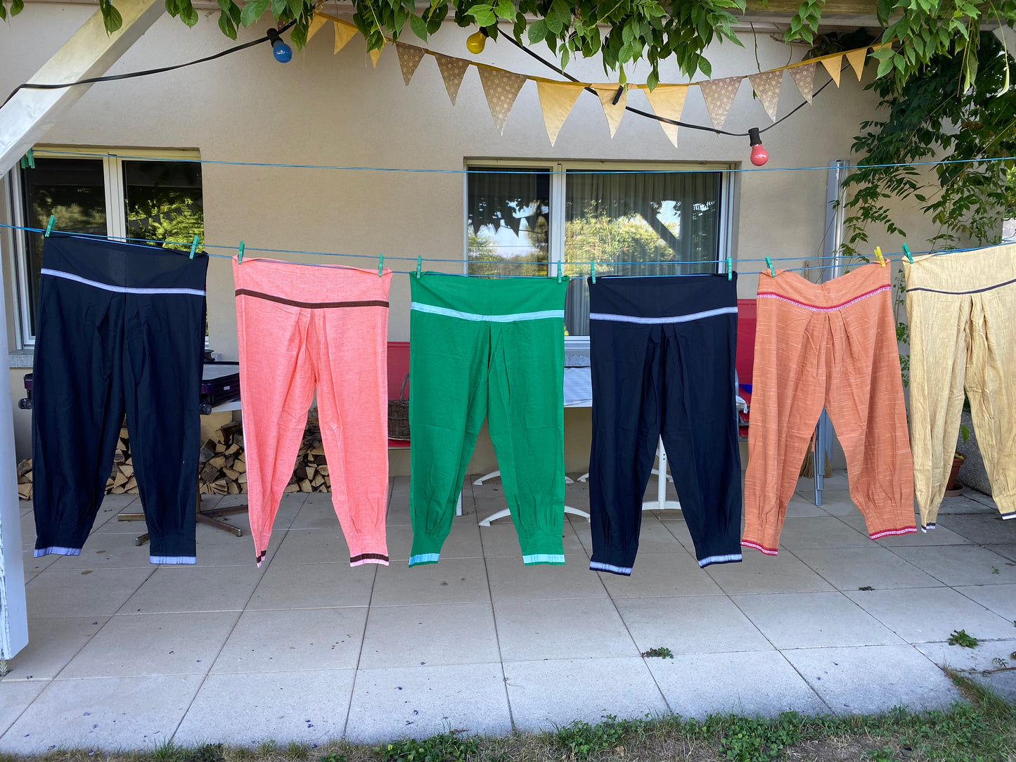 Pluder- Freizeit oder Yogahose aus Baumwolle