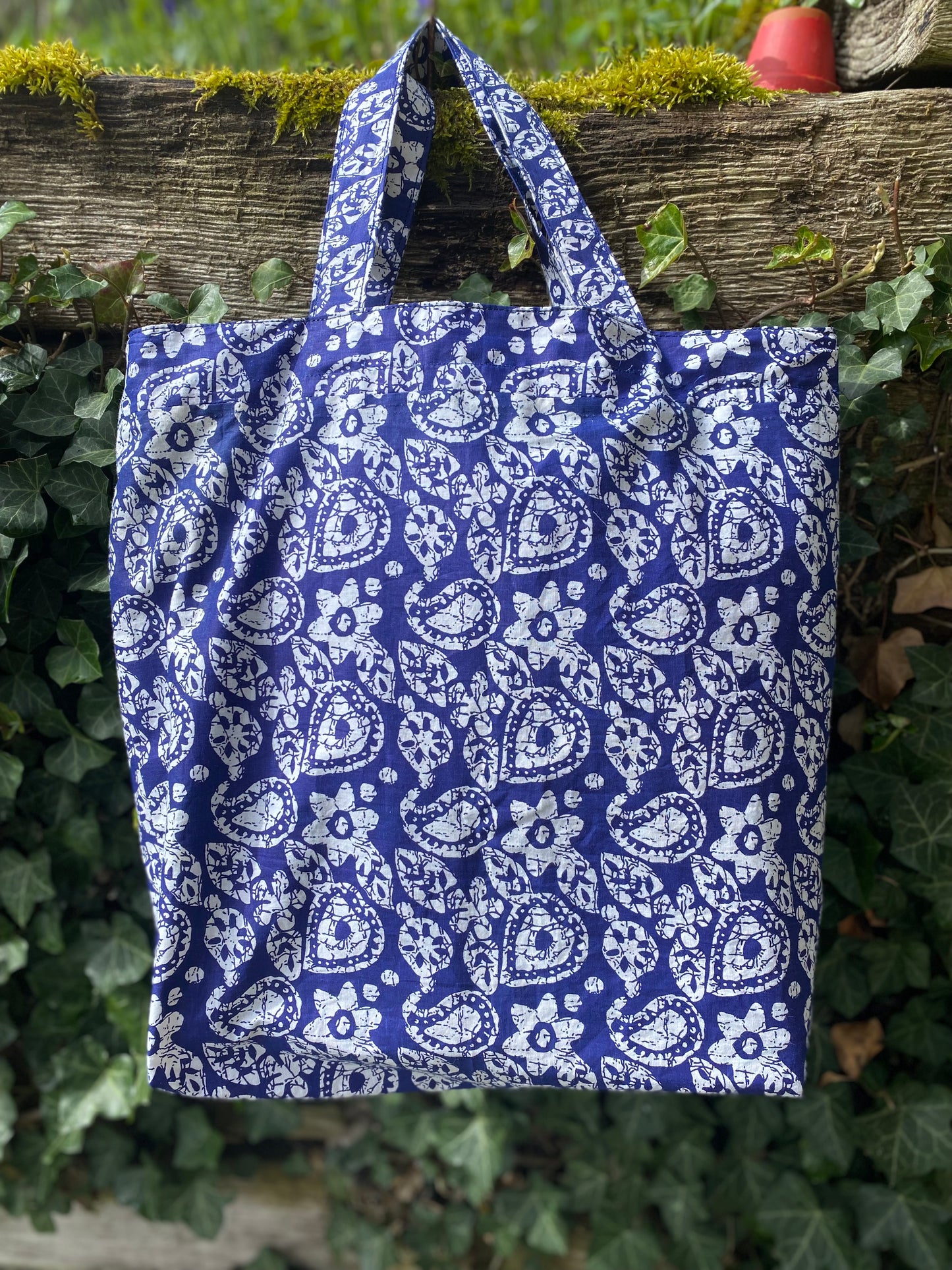 Tasche textil: Zweittasche faltbar doppelseitig benützbar