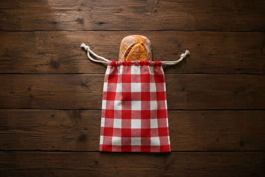 Brotbeutel aus Baumwolle, handgefertigter Beutel/Tasche