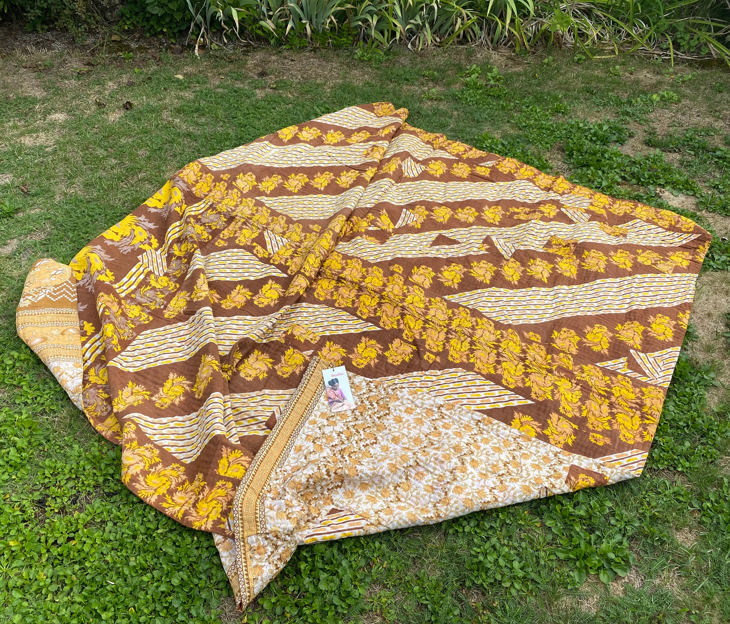 Bettüberwurf, Kuscheldecke, Babykrabbel-Decke upsycling Quilts