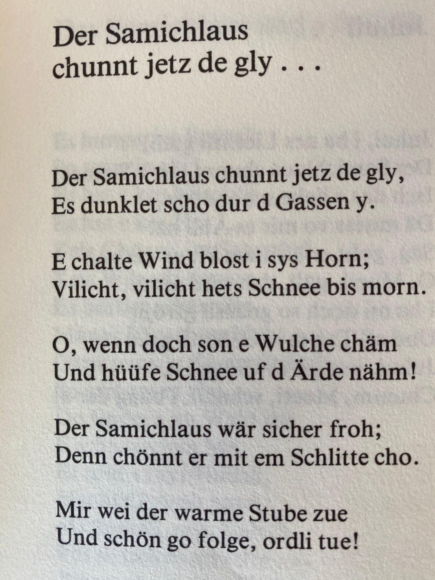 Samichlaus-Tag Adventszeit